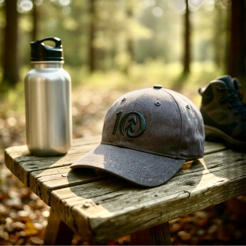 Tentree 10 Logo Thicket Hi Rise Black Hat Cap Adult Size L/XL